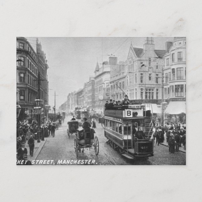Postal Market Street, Manchester, c.1910 (Anverso)