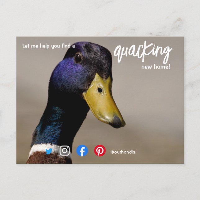 Postal marketing de agente inmobiliario maravilloso (Anverso)