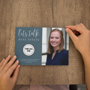 Postal Marketing Inmobiliario Profesional Blue