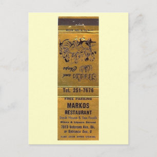 Postal Marko's Restaurant, Brooklyn, New York Vintage