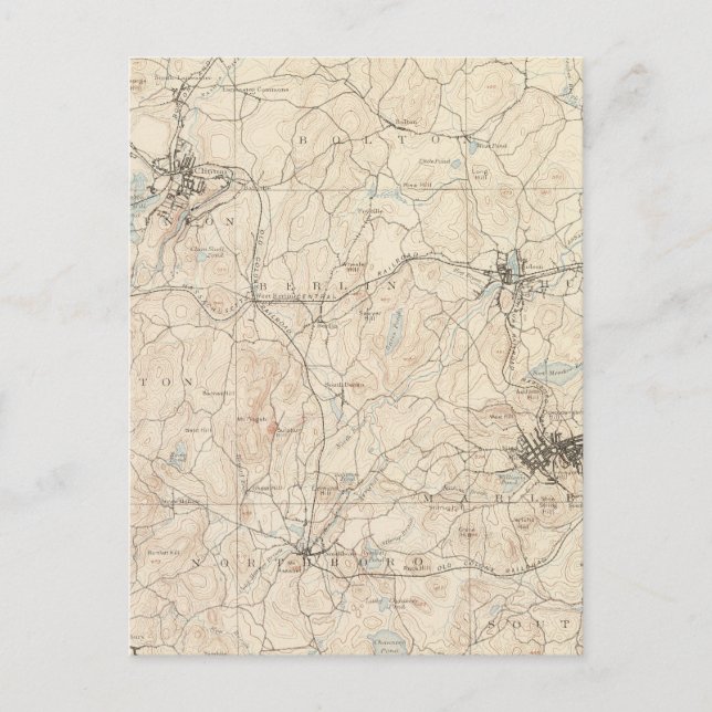 Postal Marlboro, Massachusetts (Anverso)