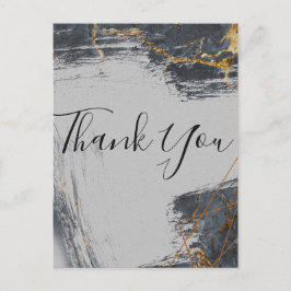 Postal Mármol Brillante Geométrico Gracias