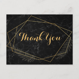 Postal Mármol Falso Geométrico Gracias