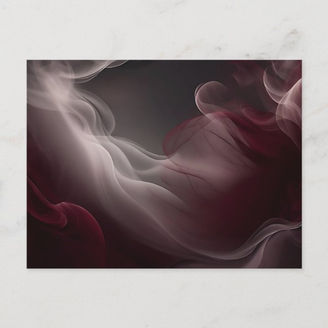 Postal Mármol humeante elegante sobre gris oscuro (Anverso)