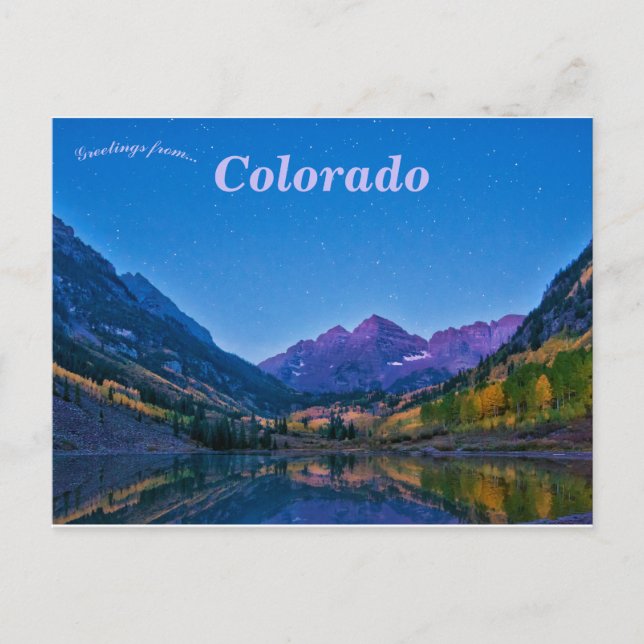 Postal Maroon Bells Colorado (Anverso)