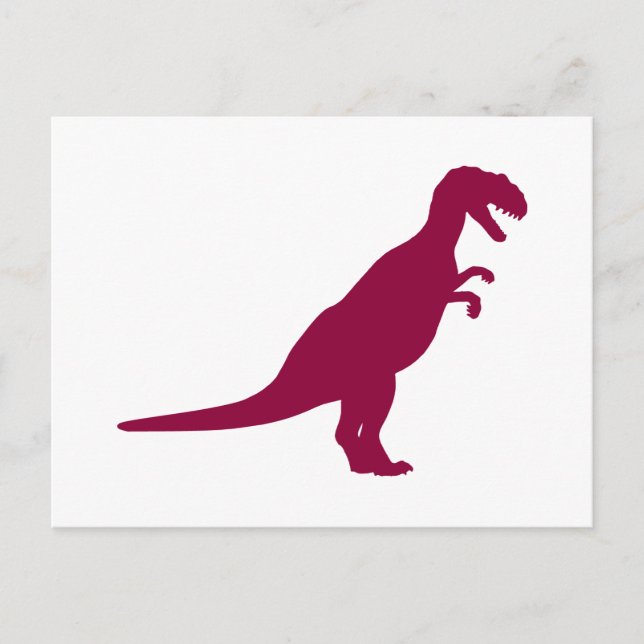 Postal Maroon de Dinosaur (Anverso)