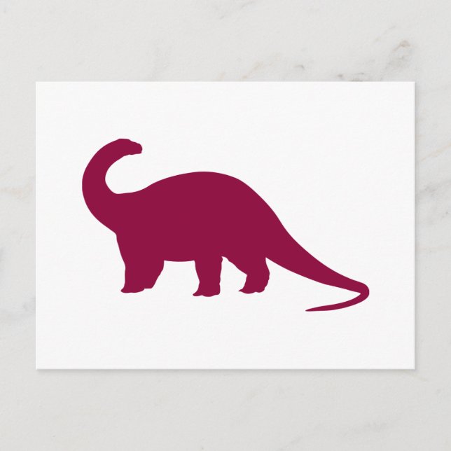 Postal Maroon Dinosaur (Anverso)