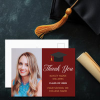 Maroon Gold Graduation Photo Graduate Gracias