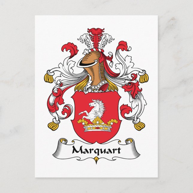 Postal Marquart Family Crest (Anverso)
