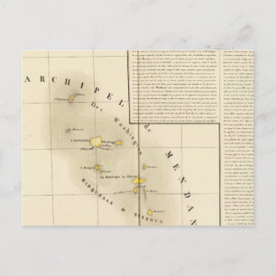 Postal Marquesas Oceanía n.º 34