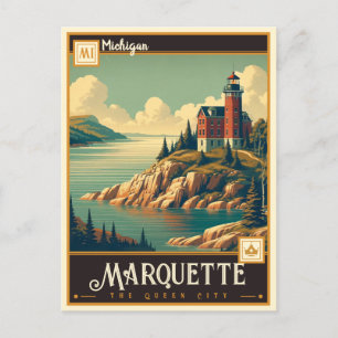 Postal Marquette, Michigan   Vintage