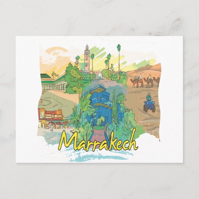 Postal Marrakech (Anverso)