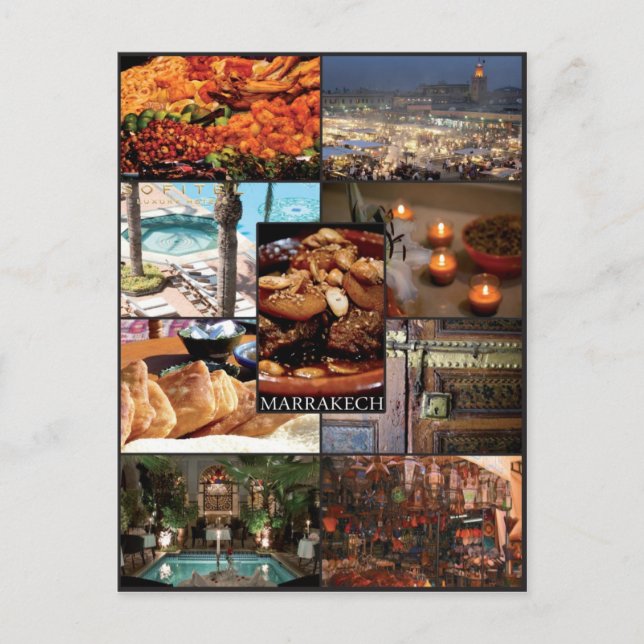 Postal Marrakech - Maroc - Carte postale (Anverso)