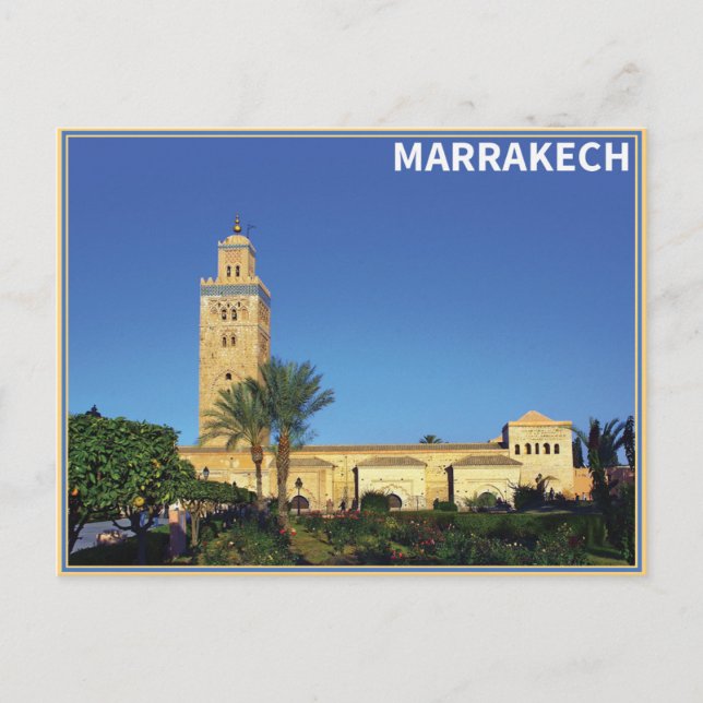 Postal Marrakech - Marruecos (Anverso)