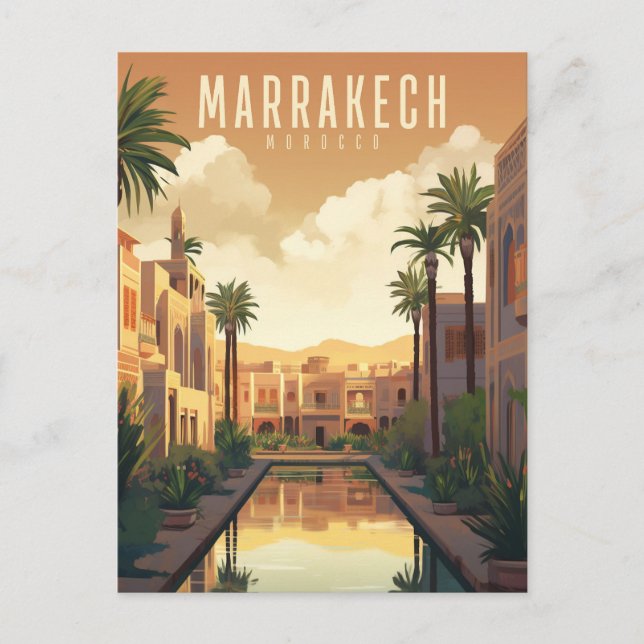 Postal Marrakech - poster - Affiche (Anverso)