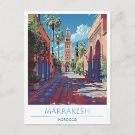Postal Marrakesh Marruecos Viajes