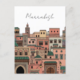 Postal Marrakesh Marruecos Viajes