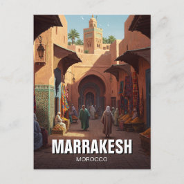 Postal Marrakesh Marruecos Viajes