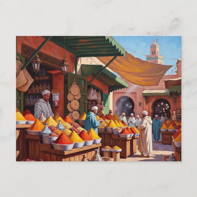 Postal Marrakesh Marruecos Viajes (Anverso)
