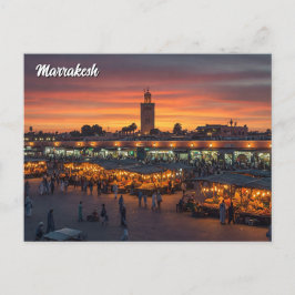 Postal Marrakesh Marruecos Viajes