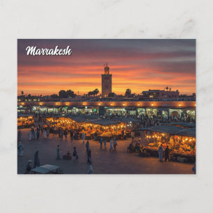 Postal Marrakesh Marruecos Viajes