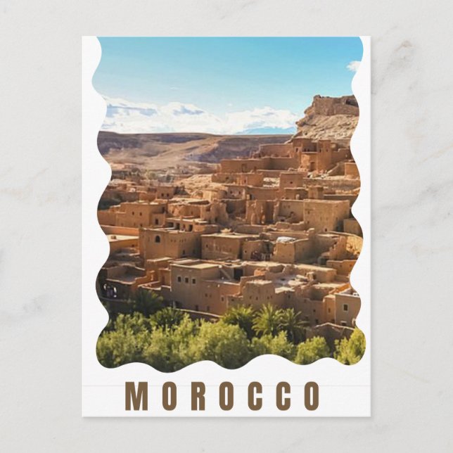 Postal Marrakesh, viaje a Marruecos: Ticket sorpresa de r (Anverso)