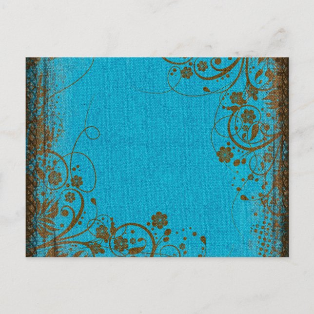 Postal Marrón y Verde azulado (Anverso)
