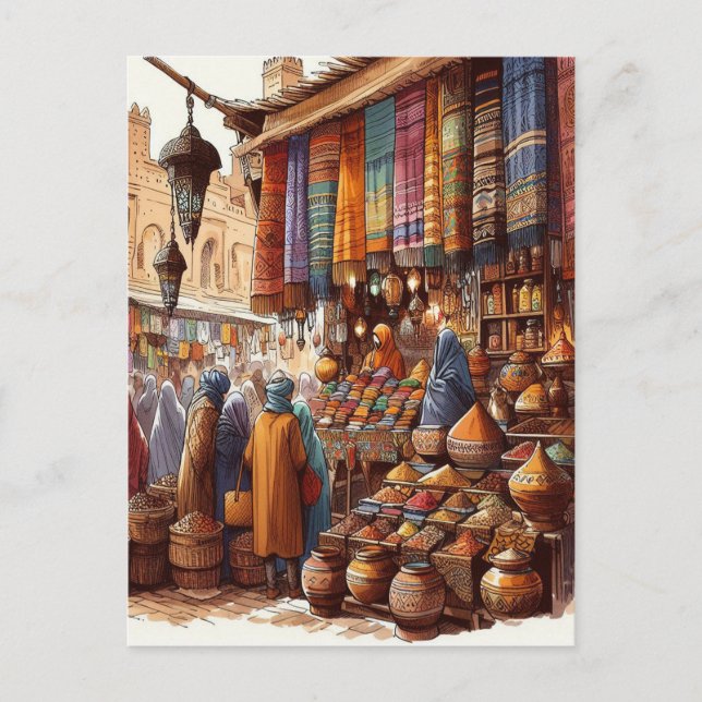 Postal Marruecos (Anverso)