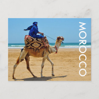 Postal marruecos arab ride camping playa