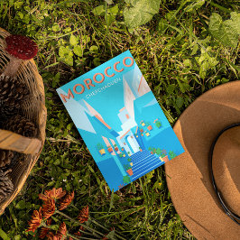 Postal Marruecos Chefchaouen moderno