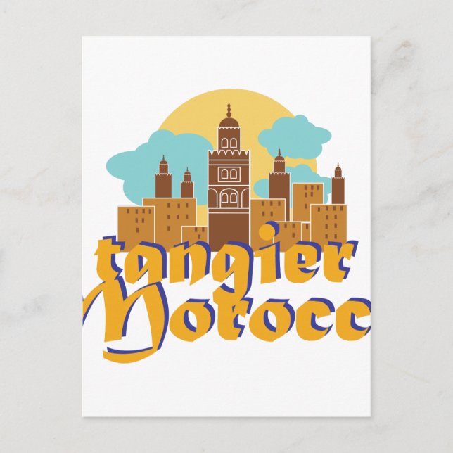 Postal Marruecos de Tánger (Anverso)