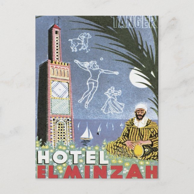 Postal Marruecos de Tánger de época (Anverso)