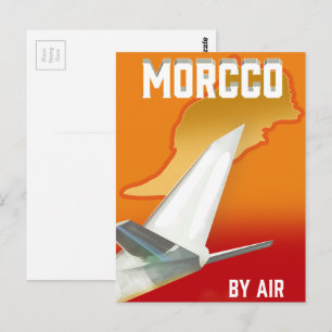 Postal Marruecos por aire