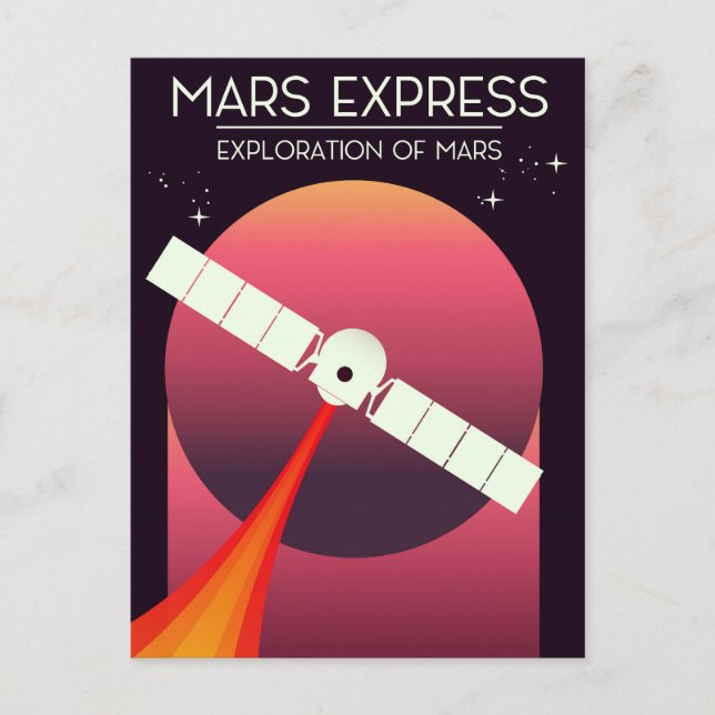 Postal Mars Express - Exploración del Arte Espacial de Ma (Anverso)