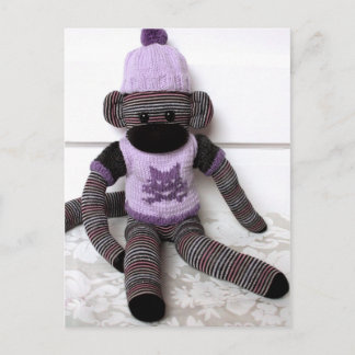 Postal Mars Sock Monkey Post Card - Vivi