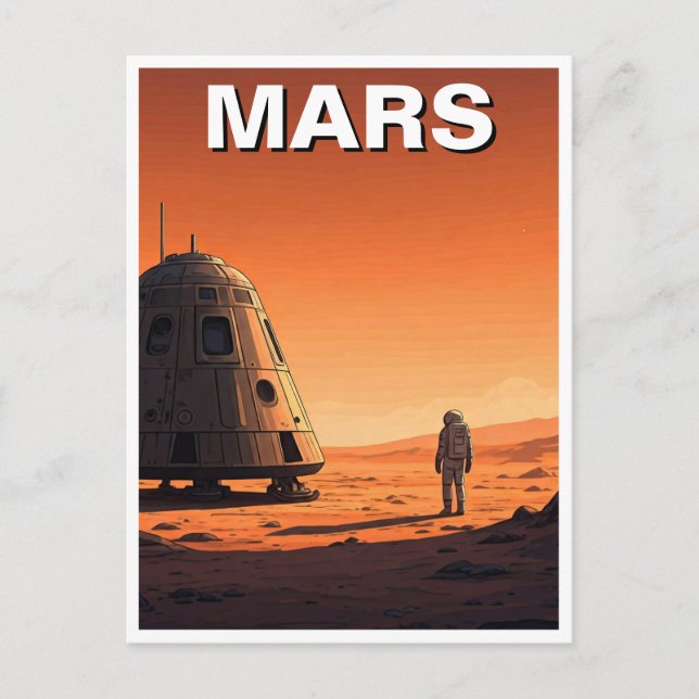 Postal Mars Travel (Anverso)