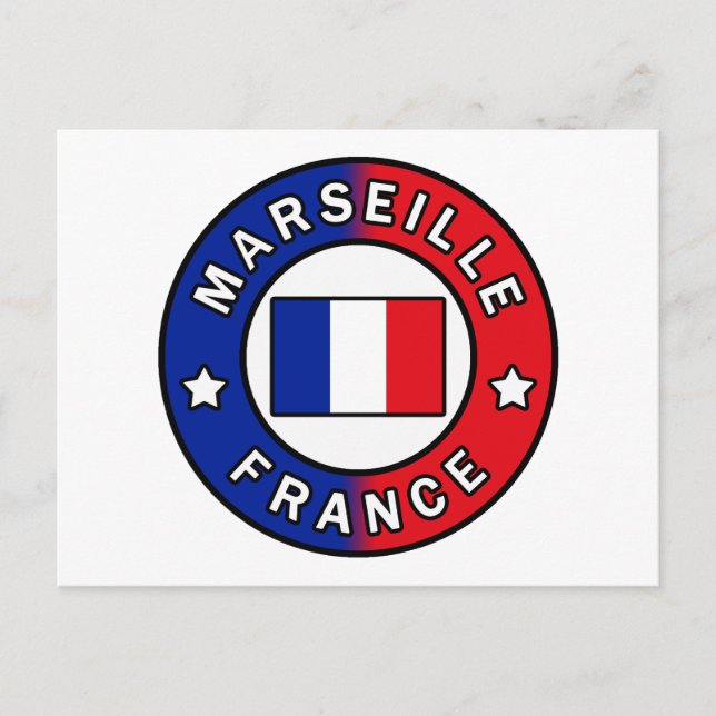 Postal Marseille France (Anverso)