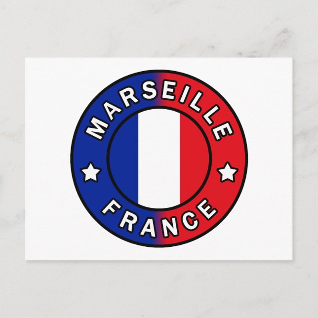Postal Marseille France (Anverso)