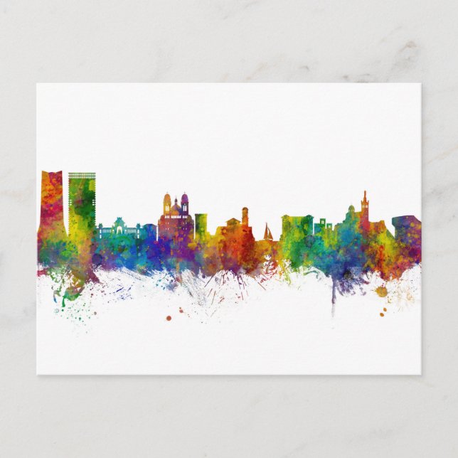 Postal Marseille France Skyline (Anverso)