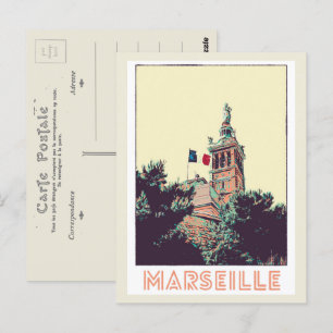 Postal Marseille Notre-Dame-de-la-Garde France