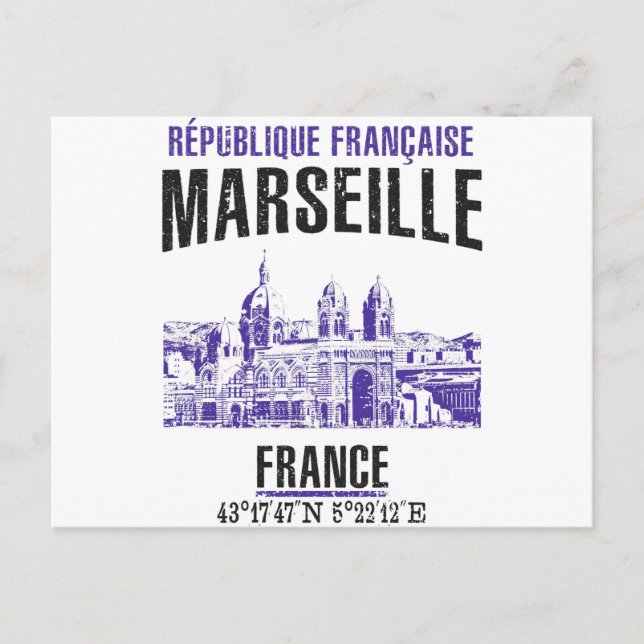 Postal Marsella (Anverso)