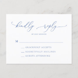 Postal Marsella Bleu y el RSVP de la boda Minimalista bla