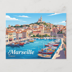 Postal Marsella Francia