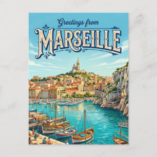 Postal Marsella Francia