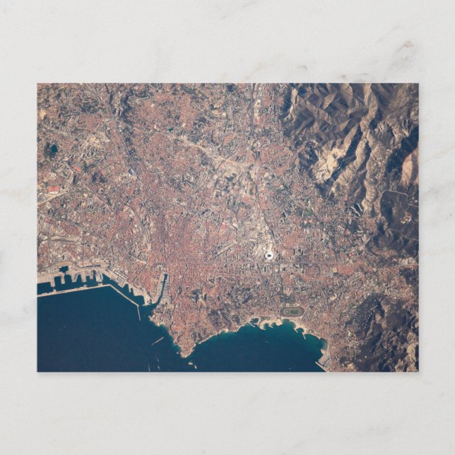 Postal Marsella vue du ciel (Anverso)