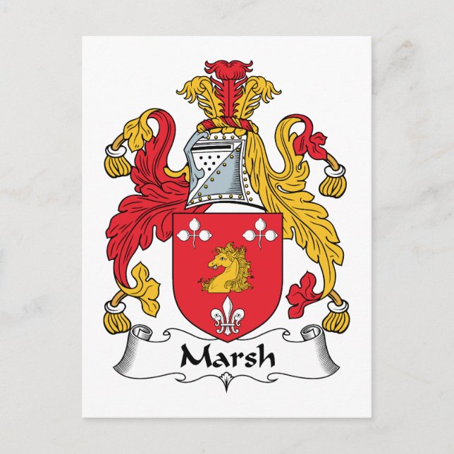 Postal Marsh Family Crest (Anverso)