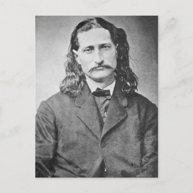 Postal Marshal Wild Bill Hickok Antiguo Cañero Occidental (Anverso)