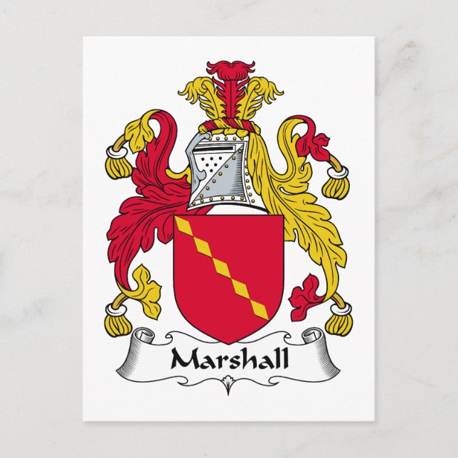 Postal Marshall Family Crest (Anverso)
