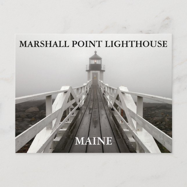 Postal Marshall Point Light, Port Clyde Maine (Anverso)