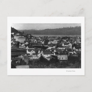 Postal Marshfield, Oregon Town View y Water Photograap